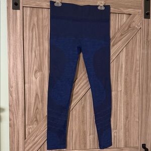Women's Seamless Blue Leggings